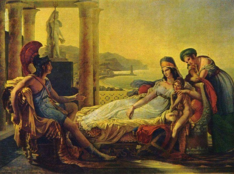 Baron Pierre-Narcisse Guerin Aeneas tells Dido the misfortunes of the Trojan city China oil painting art